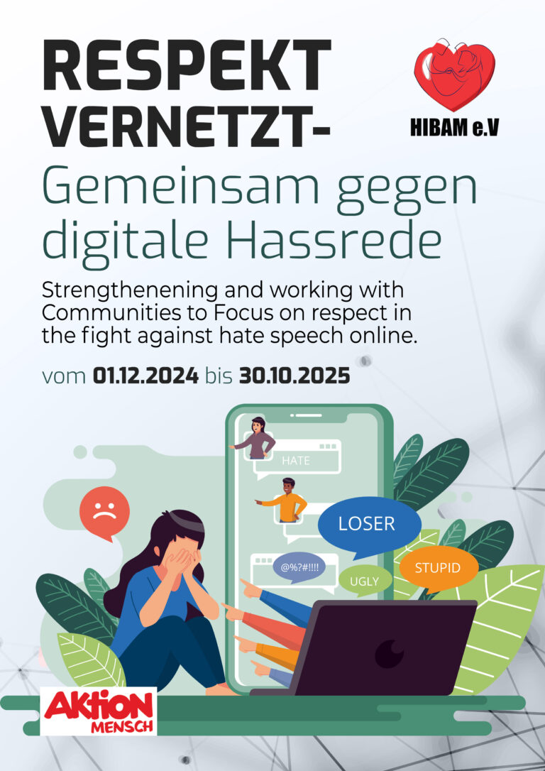 Respekt vernetzt-Gemeinsam gegen digitale Hassrede flyer v2